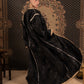 Black Kaftan with Gold Accents