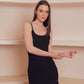 Black Lace Midi Dress