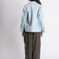 Light Blue Tweed-Trimmed Jacket