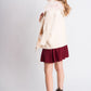 Fur-Trim Hooded Knit Jacket