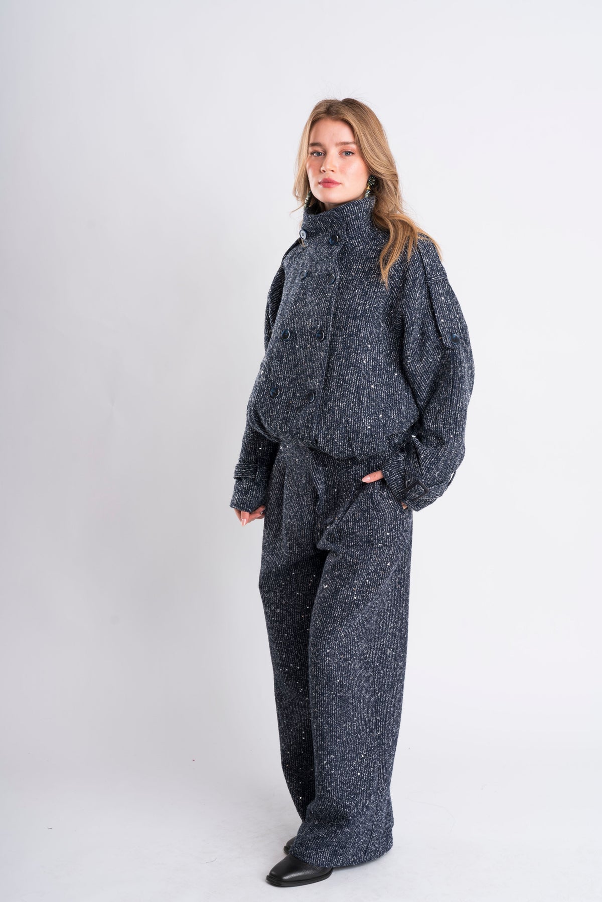 Relaxed-Fit Patterned Trousers