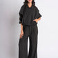 Black Pinstripe Cropped Jacket