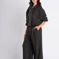 Black Pinstripe Cropped Jacket
