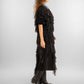 Black Layered Chiffon Dress