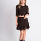 High-Waisted Broderie Skirt