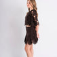 High-Waisted Broderie Skirt