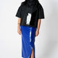 Wild Blue Leather Skirt